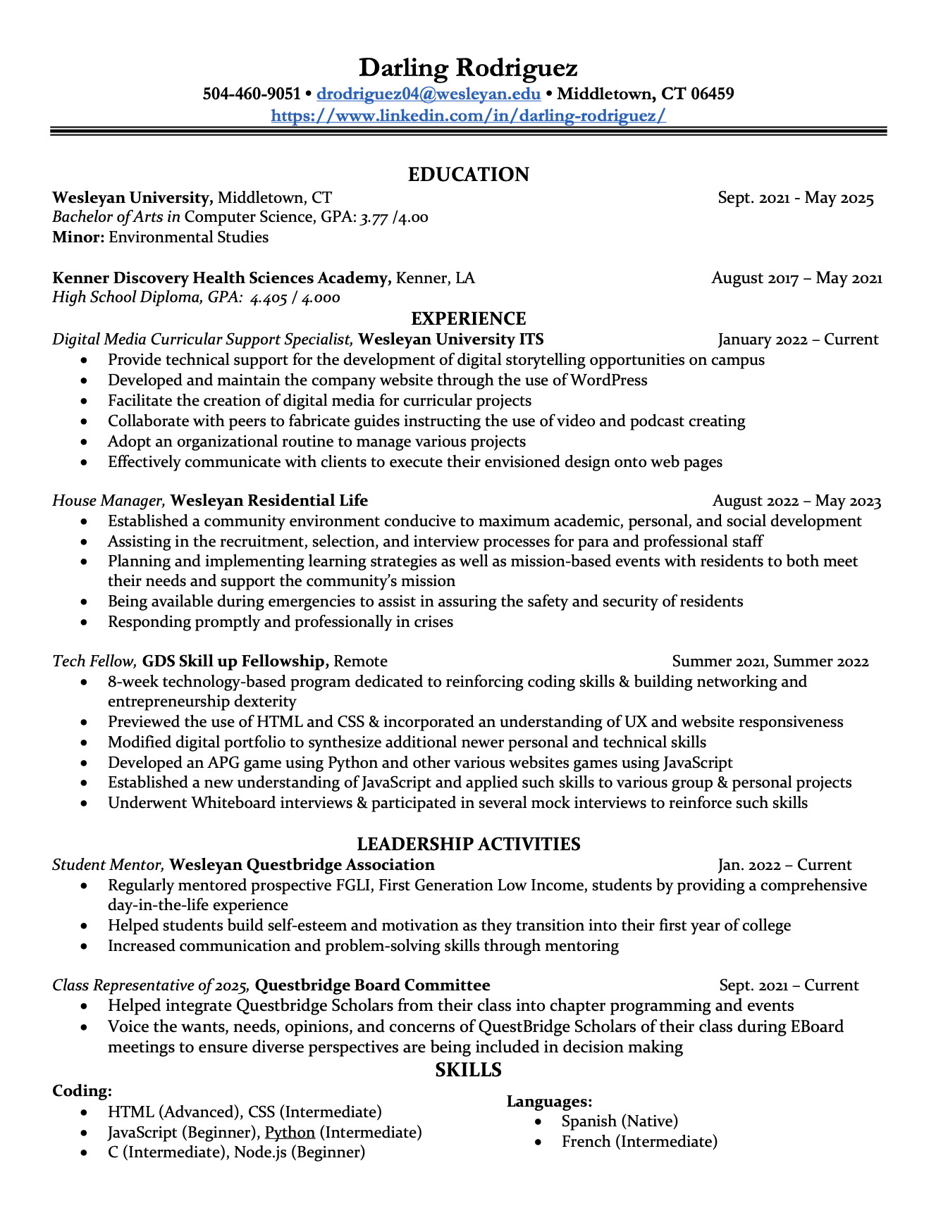 Resume Picture